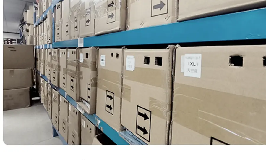 Finished goods packing prepared for delivery